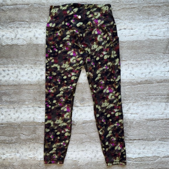 Lululemon Align High-Rise Pant with Pockets 25" Soft Focus Splatter Green Multi - Picture 4 of 15